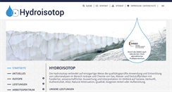 Desktop Screenshot of hydroisotop.de