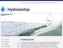 Tablet Screenshot of hydroisotop.de